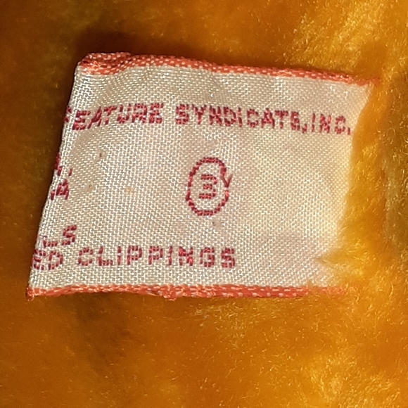 Vintage Dankin Garfield Plush Stuffed Animal 1978/1981 Sitting - Picture 6 of 9